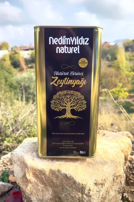 5 Kg Naturel Birinci Yemeklik Zeytinyağı Bidon - Nedim Yıldız Naturel