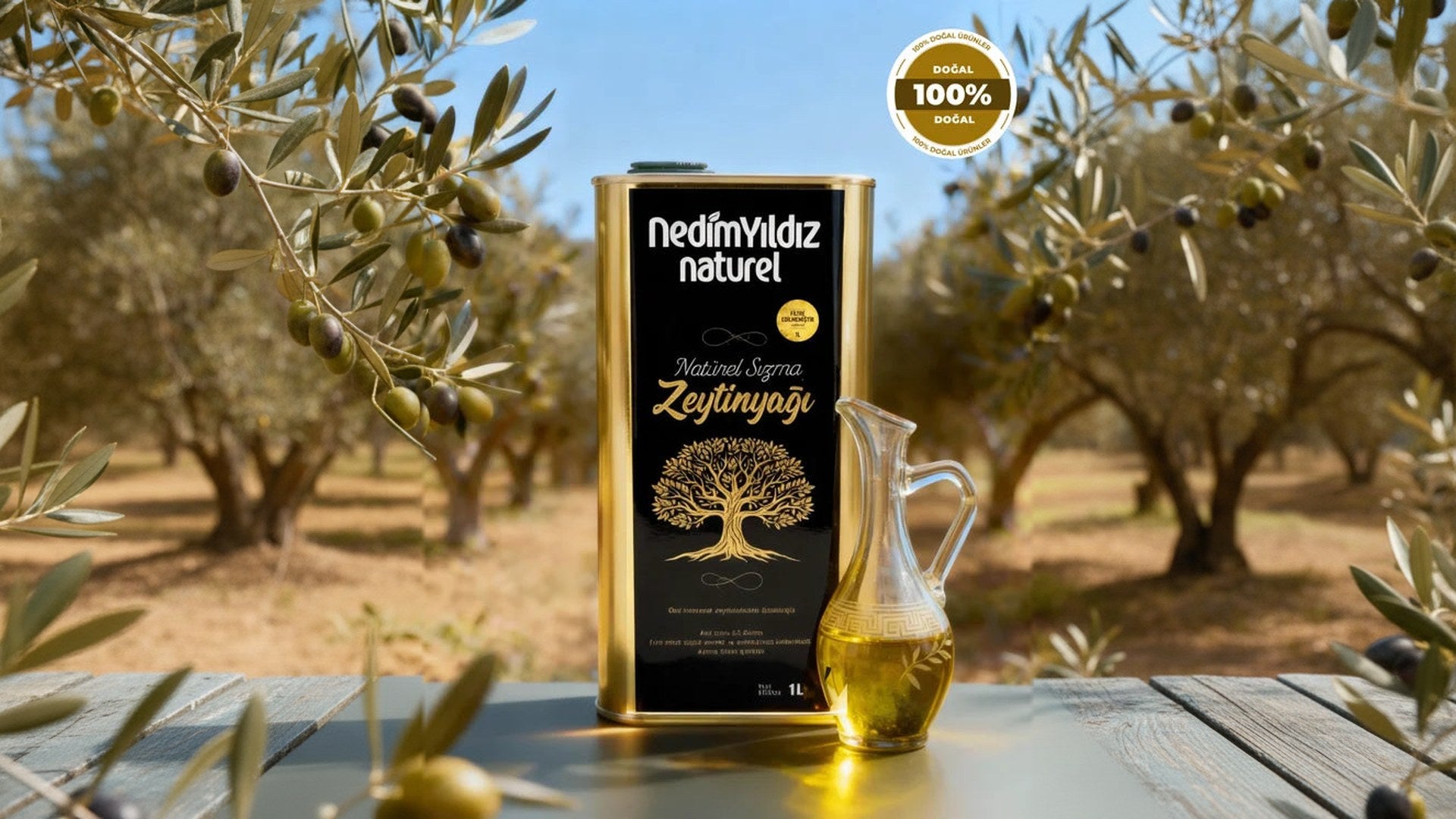 Nedim Yıldız Naturel 1 Kg Sızma Zeytinyağı