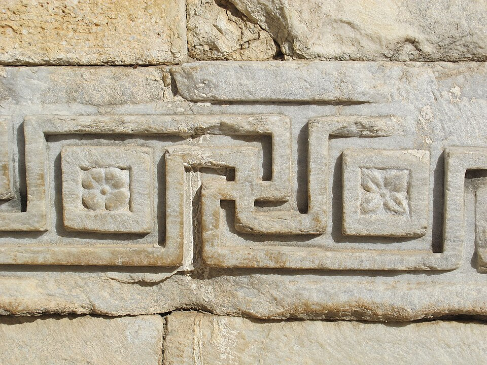 Efes Hadrian Tapınağı taş meander frizi